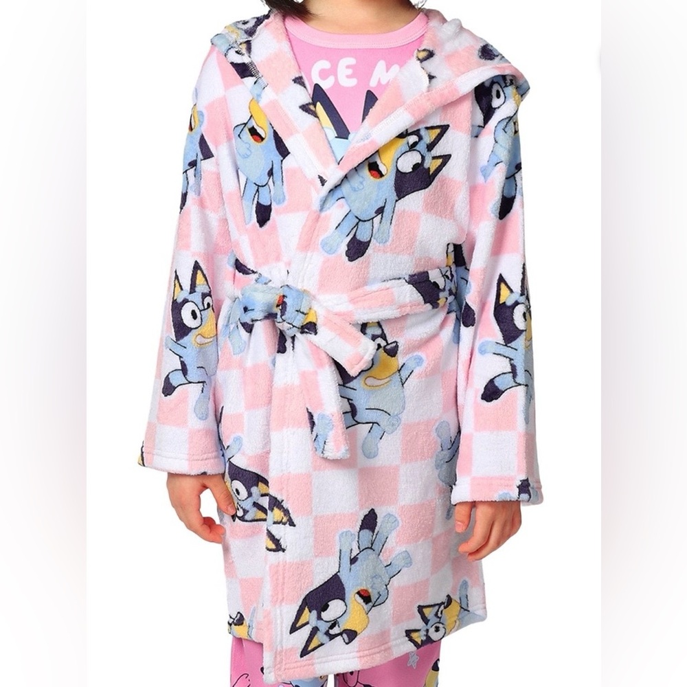Girls Bluey Pajama and Robe Set - Picture 5 of 9